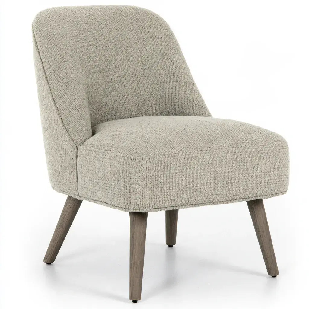 Sillón sin brazos con respaldo liso - beige